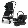 Cybex Melio Carbon 3 + Aton G Travel System Bundle - Moon Black / Moon Black -Cybex cybex melio carbon 3 aton g travel system bundle moon black moon black 6