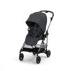 CYBEX Melio Pushchair 2023 - Monument Grey -Cybex cybex melio pushchair monument grey flat