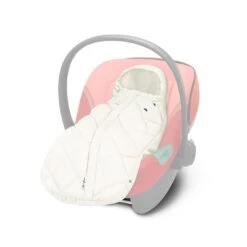 CYBEX Snøgga Mini Footmuff - Seashell Beige -Cybex cybex mini snogga footmuff beige flat 3