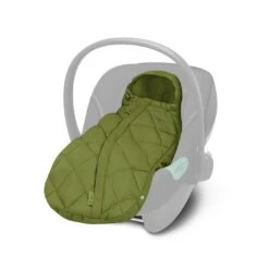 CYBEX Snøgga Mini Footmuff 2023 - Nature Green -Cybex cybex mini snogga footmuff green flat 4