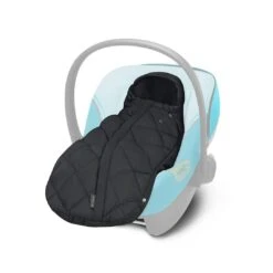 CYBEX Snøgga Mini Footmuff - Moon Black -Cybex cybex mini snogga footmuff moon black flat 4