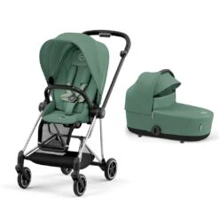 CYBEX Mios Pushchair - Leaf Green -Cybex cybex mios chrome black lux carrycot leaf green flat