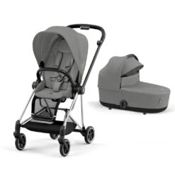CYBEX Mios Pushchair - Mirage Grey 27 CYBEX Mios Pushchair - Mirage Grey -Cybex cybex mios chrome black lux carrycot mirage grey flat