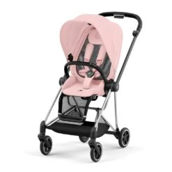 CYBEX Mios Pushchair - Peach Pink 21 CYBEX Mios Pushchair - Peach Pink -Cybex cybex mios chrome black peach pink flat 1