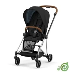 CYBEX Mios Pushchair - Conscious Collection - Onyx Black (2022) -Cybex cybex mios concious brands chrome brown flat