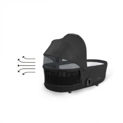 CYBEX Mios Lux Carrycot - Sepia Black -Cybex cybex mios lux carrycot sepia black flat