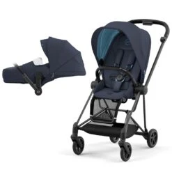 CYBEX Mios Pushchair - Nautical Blue (2022) -Cybex cybex mios pushchair nautical blue 2022 matt black lite
