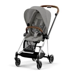 CYBEX Mios Pushchair Plus - Manhattan Grey (2022) -Cybex cybex mios pushchair plus manhattan grey chrome brown