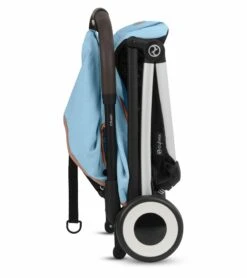 Cybex Orfeo Compact Stroller + Aton G SensorSafe Travel System Bundle - Beach Blue / Moon Black -Cybex cybex orfeo compact stroller aton g sensorsafe travel system bundle beach blue moon black 13