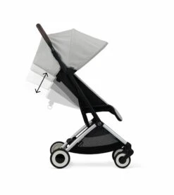 Cybex Orfeo Compact Stroller + Aton G SensorSafe Travel System Bundle - Lava Grey / Lava Grey -Cybex cybex orfeo compact stroller aton g sensorsafe travel system bundle lava grey lava grey 9