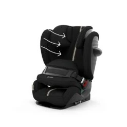 CYBEX Pallas G I-Size Plus Car Seat - Moon Black -Cybex cybex pallas g i size plus car seat moon black flat 13