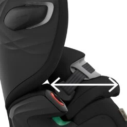 CYBEX Pallas G I-Size Plus Car Seat - Moon Black -Cybex cybex pallas g i size plus car seat moon black flat 2