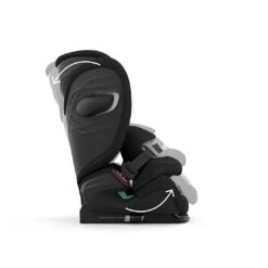 CYBEX Pallas G I-Size Plus Car Seat - Moon Black -Cybex cybex pallas g i size plus car seat moon black flat 3