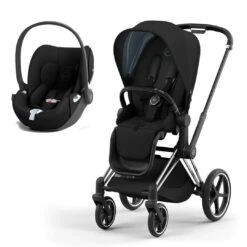 CYBEX Priam Cloud T Travel System - Deep Black (2022)