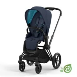 CYBEX Priam Pushchair - Conscious Collection - Dark Navy (2022) -Cybex cybex priam dark navy matt black flat
