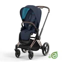 CYBEX Priam Pushchair - Conscious Collection - Dark Navy (2022) -Cybex cybex priam dark navy rose gold flat