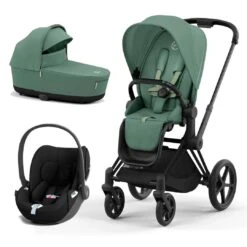 CYBEX Priam Cloud T Travel System - Leaf Green 31 CYBEX Priam Cloud T Travel System - Leaf Green -Cybex cybex priam leaf green matt black cloud t flat 3