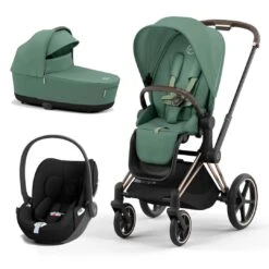 CYBEX Priam Cloud T Travel System - Leaf Green 29 CYBEX Priam Cloud T Travel System - Leaf Green -Cybex cybex priam leaf green rose gold cloud t flat 3