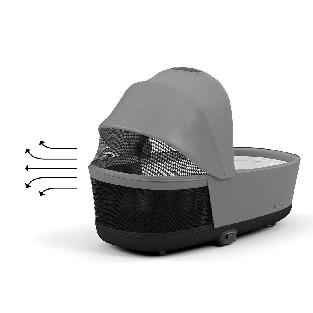 CYBEX Priam Lux Carrycot - Mirage Grey 6 CYBEX Priam Lux Carrycot - Mirage Grey - Image 4