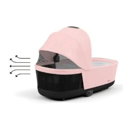 CYBEX Priam Lux Carrycot - Peach Pink -Cybex cybex priam lux carrycot peach pink 2
