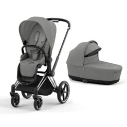 CYBEX Priam Pushchair - Mirage Grey 24 CYBEX Priam Pushchair - Mirage Grey -Cybex cybex priam mirage grey lux carrycot chrome black flat