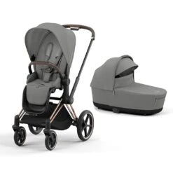 CYBEX Priam Pushchair - Mirage Grey 27 CYBEX Priam Pushchair - Mirage Grey -Cybex cybex priam mirage grey lux carrycot rose gold flat