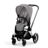 CYBEX Priam PLUS Pushchair - Manhattan Grey (2022) -Cybex cybex priam plus pushchair manhattan grey chrome black