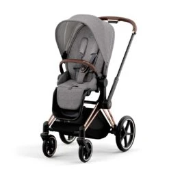 CYBEX Priam PLUS Pushchair - Manhattan Grey (2022) -Cybex cybex priam plus pushchair manhattan grey rose gold