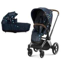 CYBEX Priam Pushchair - Jewels Of Nature (2022) -Cybex cybex priam pushchair jewels of nature lux carrycot chrome brown frame