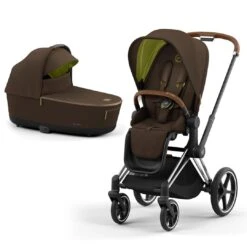 CYBEX Priam Pushchair - Khaki Green (2022) -Cybex cybex priam pushchair khaki green 2022 chrome brown lux