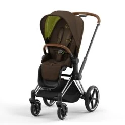 CYBEX Priam Pushchair - Khaki Green (2022) -Cybex cybex priam pushchair khaki green 2022 chrome brown none