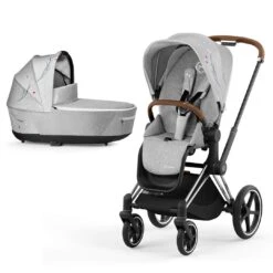 CYBEX Priam Pushchair - Koi (2022) -Cybex cybex priam pushchair koi lux carrycot chrome brown frame