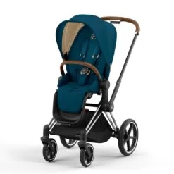 CYBEX Priam Pushchair - Mountain Blue (2022) -Cybex cybex priam pushchair mountain blue 2022 chrome brown none