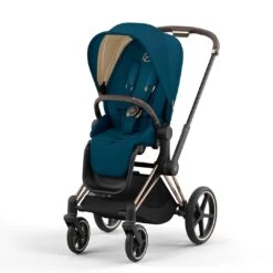 CYBEX Priam Pushchair - Mountain Blue (2022) -Cybex cybex priam pushchair mountain blue 2022 rose gold none