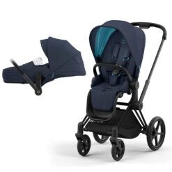 CYBEX Priam Pushchair - Nautical Blue (2022) -Cybex cybex priam pushchair nautical blue 2022 matt black lite