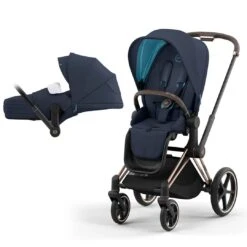 CYBEX Priam Pushchair - Nautical Blue (2022) -Cybex cybex priam pushchair nautical blue 2022 rose gold lite
