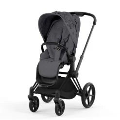 CYBEX Priam Pushchair - Simply Flowers - Dream Grey (2022) -Cybex cybex priam pushchair simply flowers dream grey matt black frame