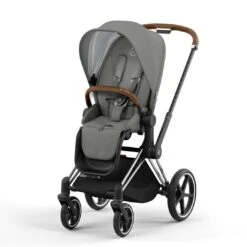 CYBEX Priam Pushchair - Soho Grey (2022) -Cybex cybex priam pushchair soho grey 2022 chrome brown none
