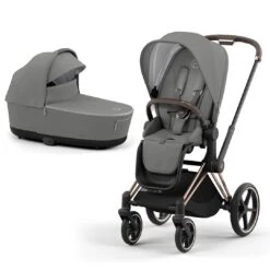 CYBEX Priam Pushchair - Conscious Collection - Pearl Grey (2022) -Cybex cybex priam pushchair soho grey 2022 rose gold lux 30ff7b8f 3edf 4f09 a99e ae55425b45ba
