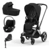 CYBEX Priam Cloud T Travel System - Sepia Black 1 CYBEX Priam Cloud T Travel System - Sepia Black -Cybex cybex priam sepia black chrome black cloud t flat 4