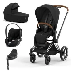 CYBEX Priam Cloud T Travel System - Sepia Black -Cybex cybex priam sepia black chrome brown cloud t flat 4