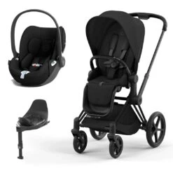 CYBEX Priam Cloud T Travel System - Sepia Black -Cybex cybex priam sepia black matt black cloud t flat 2