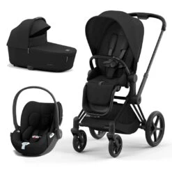 CYBEX Priam Cloud T Travel System - Sepia Black -Cybex cybex priam sepia black matt black cloud t flat 3