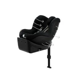 CYBEX Sirona Gi I-Size Plus Car Seat - Moon Black -Cybex cybex sirona gi i size moon black plus flat 10