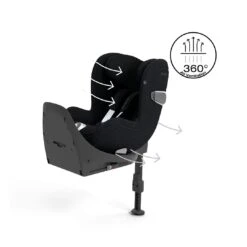 CYBEX Sirona T I-Size Plus Car Seat - Sepia Black -Cybex cybex sirona t car seat plus sepia black flat