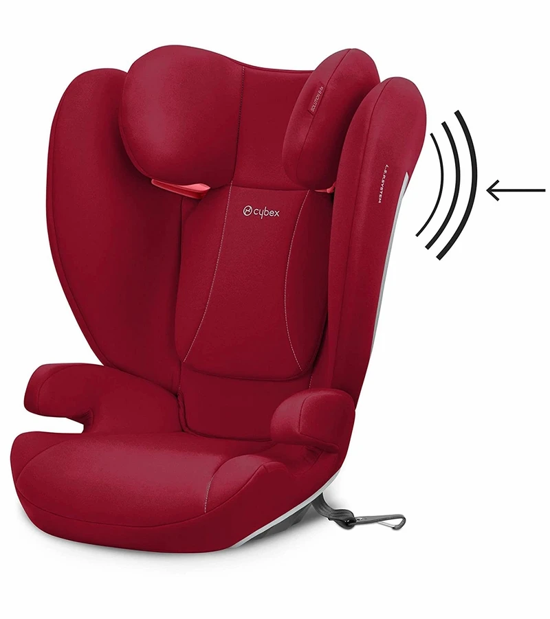 Cybex Solution B-fix Booster Car Seat - Dynamic Red 4 Cybex Solution B-fix Booster Car Seat - Dynamic Red - Image 2