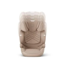 CYBEX Solution T I-Fix Plus Car Seat - Cozy Beige -Cybex cybex solution t PLUS cosy beige flat 4