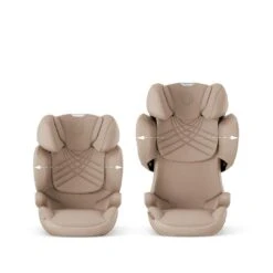CYBEX Solution T I-Fix Plus Car Seat - Cozy Beige -Cybex cybex solution t PLUS cosy beige flat 5