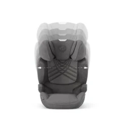 CYBEX Solution T I-Fix Plus Car Seat - Mirage Grey -Cybex cybex solution t PLUS mirage grey flat 4