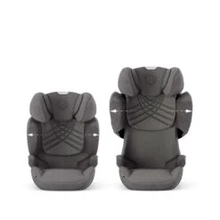 CYBEX Solution T I-Fix Plus Car Seat - Mirage Grey -Cybex cybex solution t PLUS mirage grey flat 5